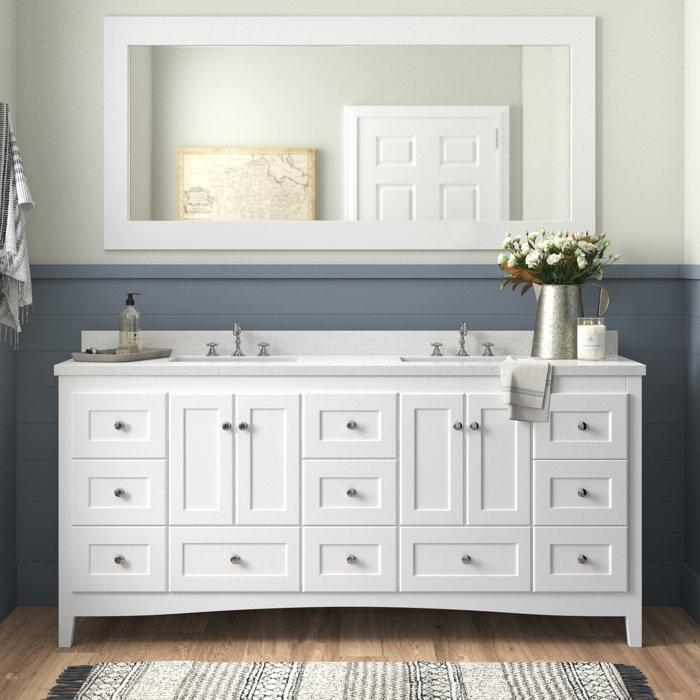 Birch Lane™ Fresno 72" Double Bathroom Vanity Set & Reviews Wayfair